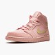 Air Jordan 1 Mid Coral Gold Naiset/Miehet 852542 600 Coral Stardust/Club Kulta Musta