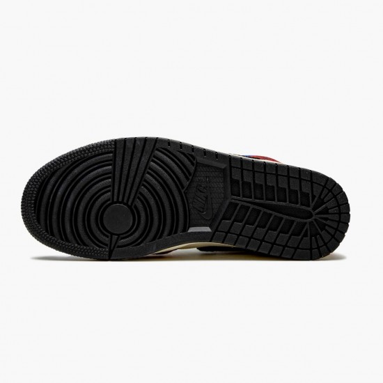 Air Jordan 1 Mid SE Fearless Sininen the Great Multicolor/Multicolor CU2805 100 Naiset/Miehet