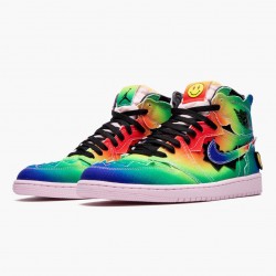 Air Jordan 1 Retro High "J Balvin" Miehet Multi-Color/Musta/Vaaleanpunainen Foam/Mu DC3481 900 