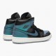 Air Jordan 1 Mid Iridescent Black Musta/Pale Ivory-Multi-Color BQ6472 009 Naiset/Miehet