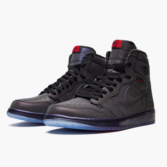Air Jordan 1 Retro High Zoom Fearless Multi Color/Musta-Lucky Vihreä BV0006 900 Naiset/Miehet