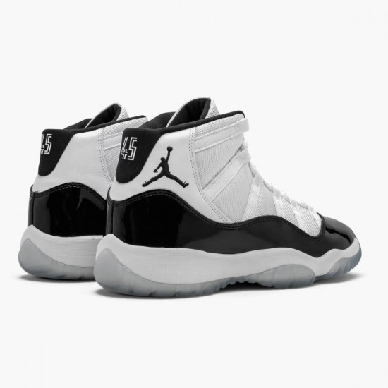 Air Jordan 11 Retro Concord 2018 Naiset/Miehet 378038 100 Valkoinen Musta-Concord